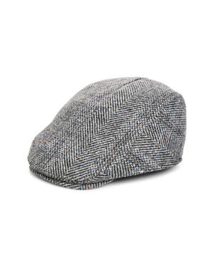 Open Edit Herringbone Wool Newsboy Cap - Gray