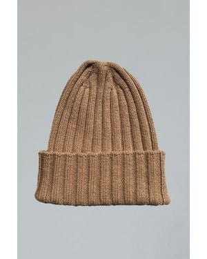 SSKEIN Ribbed Beanie - Natural