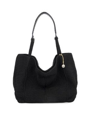 The Sak Los Feliz Large Tote Hand Crochet Bag - Black