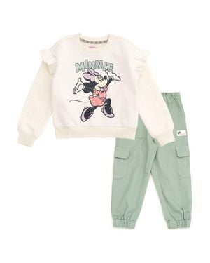 Disney Minnie Mouse Fleece Sweatshirt And Pants Set - White