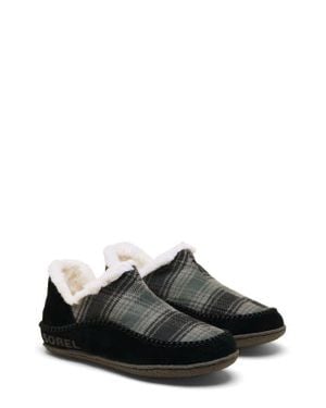 Sorel Manawan Ii Faux Fur Lined Slipper - Black
