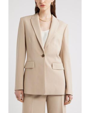 Nordstrom The Ingrid Classic Fit Blazer - Natural