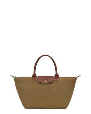 Longchamp Le Pliage Large Top Handle Bag - Brown