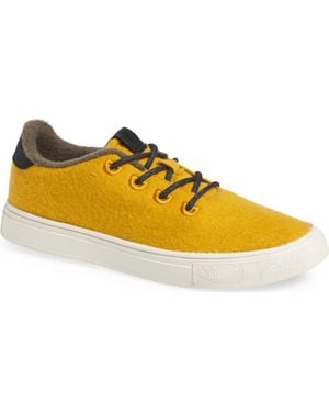 YY Nation Cirro Wool Blend Water Resistant Low Top Sneaker - Yellow