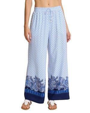 Tommy Bahama Paisley Daze Cover-Up Beach Pants - Blue