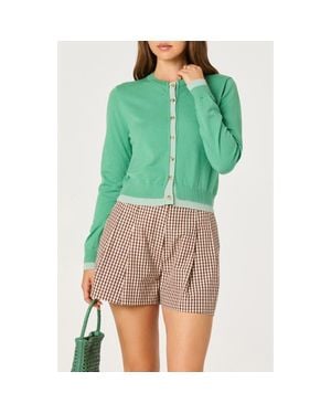 Astr Clovis Cardigan - Green