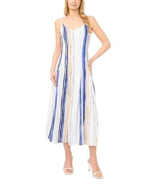 Halogen® Stripe Godet A-Line Sundress - Blue