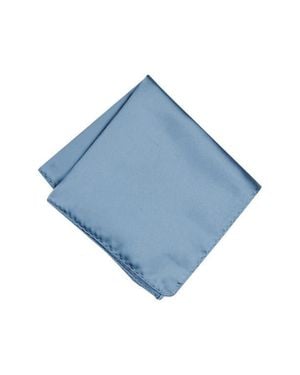 Brooklyn Brigade Solid Satin Pocket Square - Blue
