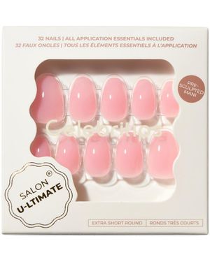 CELEBRITIPS Salon Ultimate Short Almond Press-On Nails - Pink