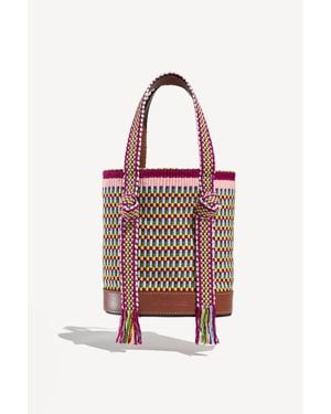 Amambaih Mimi Mini Sphere Bucket Bag - Red