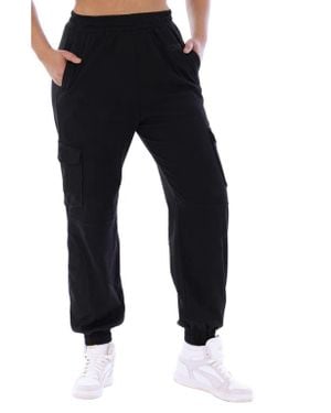 DAI MODA Cargo Sweatpants - Black