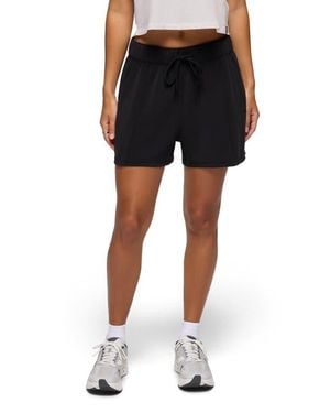 Prana Shea High Waist Drawstring Shorts - Black