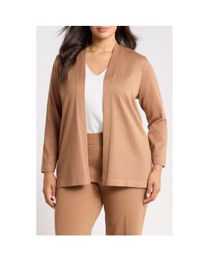 Anne Klein Chatham Open Front Cardigan - Natural