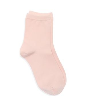 Nordstrom Everyday Low Flat Knit Crew Socks - Pink