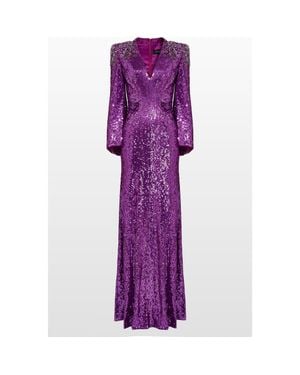 Jenny Packham Zinnia Embellished Gown - Purple