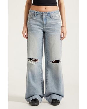 PacSun Casey Baggy Straight Leg Jeans - Blue