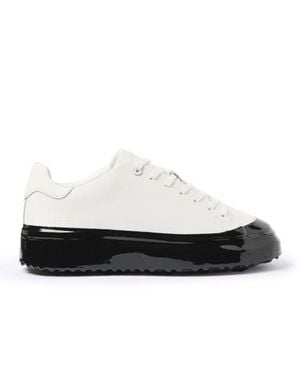 Mallet Grftr Dip Low-Profile Platform Sneaker - White