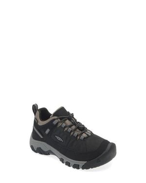 Keen Kids' Targhee Iv Waterproof Hiking Shoe - Black
