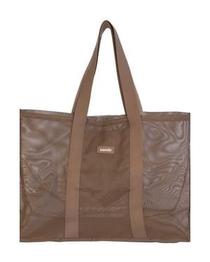 Sande Beach Hauler Mesh Beach Bag - Brown