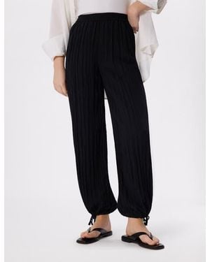 Whistles Relaxed Tie Hem Trouser - Black