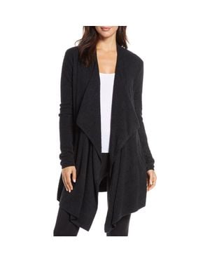 Barefoot Dreams Cozychic Lite Island Cardigan - Black