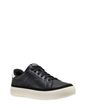 Keen Km1 Leather Court Sneaker - Black