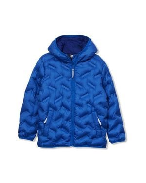 Lands' End Kids Water Resistant Seamless Quilt Insulated Jacket - Blue