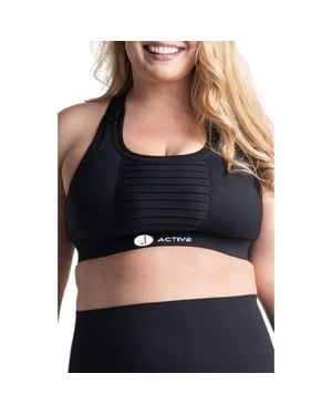 PREGGO LEGGINGS Kahina Active Maternity/Nursing Sports Bra - Black
