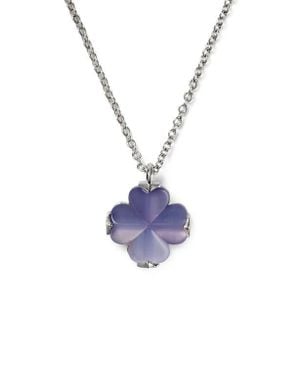 Kate Spade Mini Spade Flower Pendant Necklace - Blue
