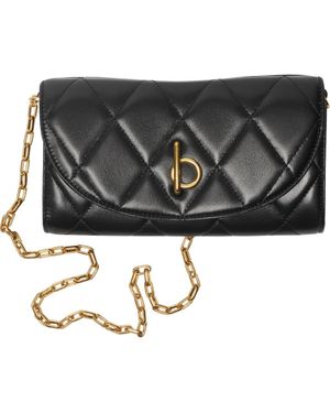 Burberry Rocking Horse Chain Strap Wallet - Black