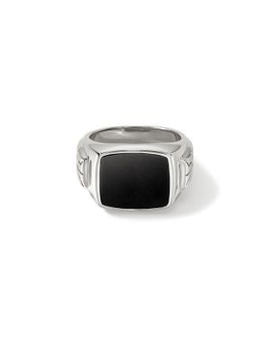 John Hardy Onyx Signet Ring - Black