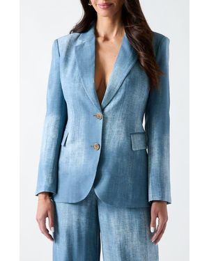 Marciano Jen Denim Effect Blazer - Blue