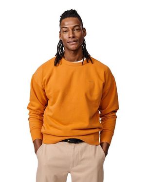 aubi Brandon Crew Neck Relaxed Sweatshirt - Orange