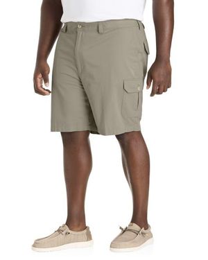Harbor Bay by DXL Big & Tall Continuous Comfort Cotton Cargo Shorts - Natural