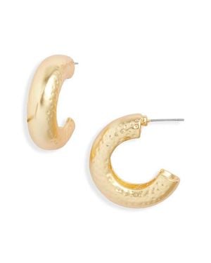 Karine Sultan Small Bubble Hoop Earrings - Metallic