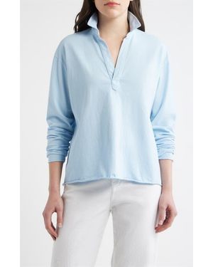 Frank & Eileen Patrick Popover Henley - Blue