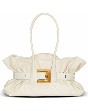 Balmain Large Calfskin Anthem Bag - Natural