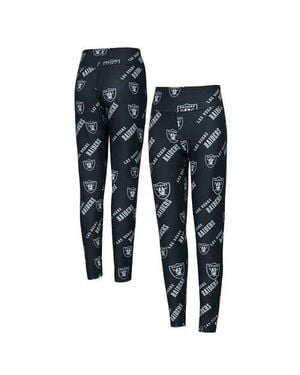 Concepts Sport Las Vegas Raiders Breakthrough Allover Print Knit Sleep Leggings - Blue