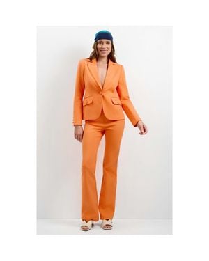 Trina Turk Incanta Fitted Blazer - Orange