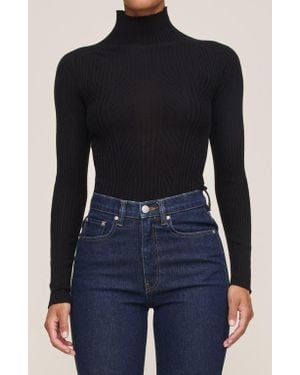 DL1961 Cotton & Cashmere Turtleneck Sweater - Blue