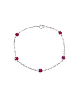 SOUZANA by Suzy Levian 14K 1.62Cttw Round-Cut Ruby Bracelet - Red