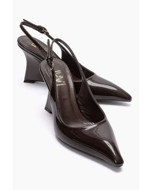 Prologue Shoes Felon Slingback Wedge Pump - Black