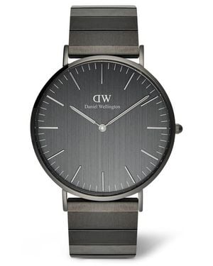 Daniel Wellington Classic Piano Link Bracelet Watch, 40Mm - Gray