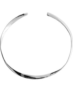Mango Rigid Choker Necklace - Metallic