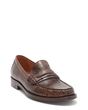 John Varvatos Greenwich Chain Loafer - Brown
