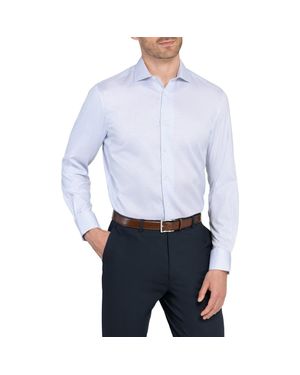 W.r.k. Reworked Slim Fit Cotton Dress Shirt - Blue