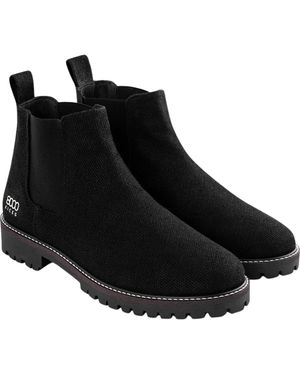 8000Kicks The Crossover Hemp Chelsea Boots - Black