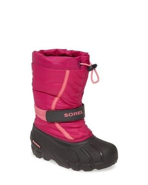 Sorel Kids' Flurry Weather Resistant Snow Boot - Pink