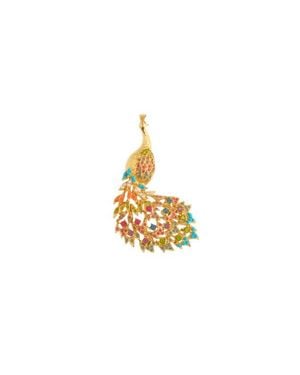 Susan Caplan 1980S Vintage D'Orlan Peacock Brooch - Metallic