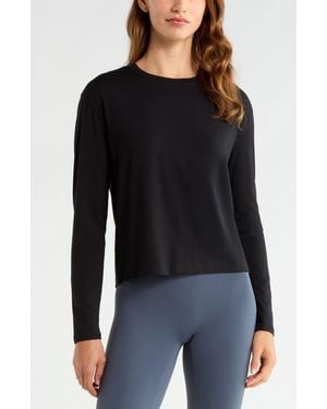 Zella New Take Long Sleeve T-Shirt - Black